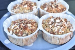 Havregrødsmuffins med banan - sunde muffins