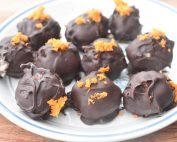 Marcipankonfekt med appelsin – orangekugler