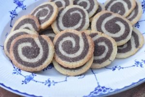 Spiral småkager - opskrift på rouladesmåkager
