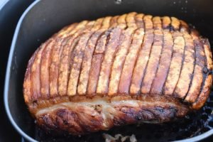 Flæskesteg i airfryer med sprøde svær - nem