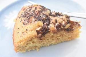Peanutbutterkage med chokolade og salt