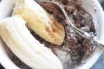 Chokoladekage med banan i mikroovn - nem