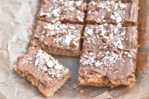 Havretern med nougat - lækre havregrynssnitter