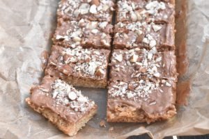 Havretern med nougat - lækre havregrynssnitter 
