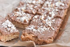 Havretern med nougat - lækre havregrynssnitter 