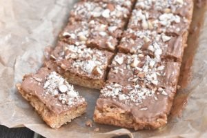 Havretern med nougat - lækre havregrynssnitter 