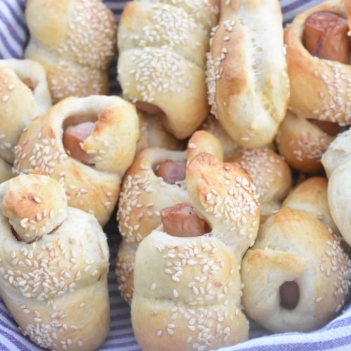 Pølsehorn - nemme, bløde & luftige - opskrift