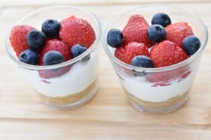 Koldskål cheesecake i glas - uden husblas
