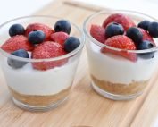 Koldskål cheesecake i glas - uden husblas