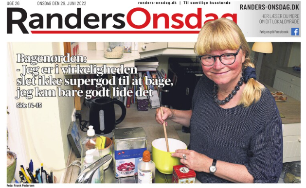 Interview med lokalavisen hjemme i mit køkken