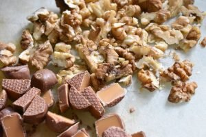 Dumle kage opskrift - brownie med karamel 