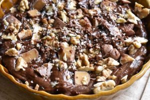 Dumle kage opskrift - brownie med karamel 