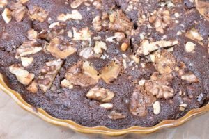 Dumle kage opskrift - brownie med karamel 