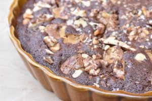 Dumle kage opskrift - brownie med karamel