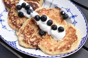 Protein pandekager med skyr og havregryn
