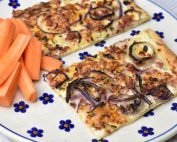 Flammkuchen - tarte flambee - hvid pizza