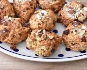 Skyrboller med chokolade i airfryer eller ovn