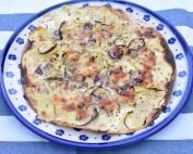 Tortilla pizza med kartofler - nem hvid pizza