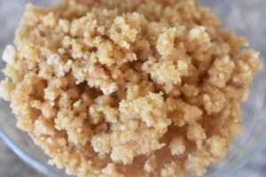 Mascarponecreme i glas med rabarberkompot