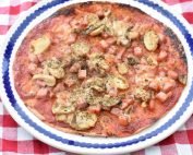 Tortilla pizza med skinke - nem opskrift