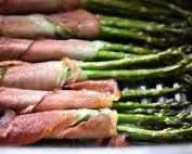 Asparges i airfryer - med bacon el. skinke