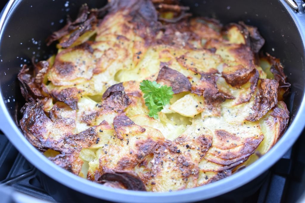 Pommes anna i airfryer - nem hurtig opskrift