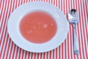 Rabarbersuppe opskrift - kold rabarbersuppe