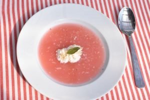 Rabarbersuppe opskrift - kold rabarbersuppe