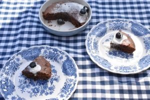 Brownie i airfryer - nem kage med Nutella
