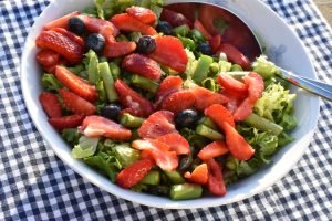 Salat med jordbær & asparges - nem jordbærsalat