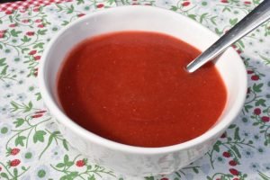Jordbærsovs - nem frugtsovs til is & dessert