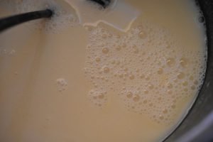 Panna cotta med råsyltede rabarber - nem