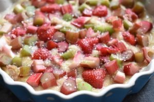 Glutenfri rabarberkage med mandelmel - nem