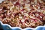 Glutenfri rabarberkage med mandelmel - nem