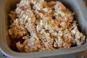 Blomme crumble - nem kage i ovn el. airfryer
