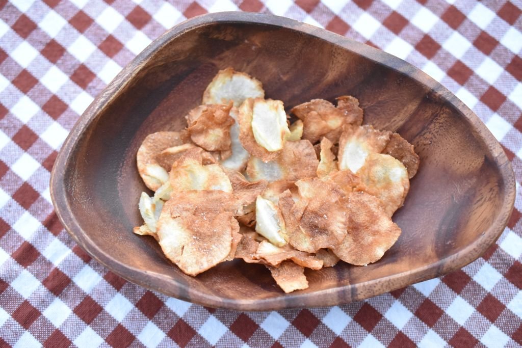 Jordskokkechips i airfryer el. ovn - nem opskrift