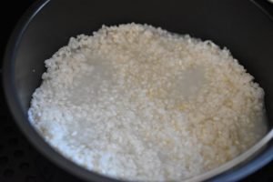 Risengrød i airfryer - grød til risalamande