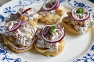 Vandbakkelser med tunsalat - til forret eller frokost
