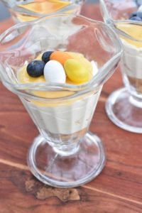 Påske cheesecake i glas - nem dessert uden husblas