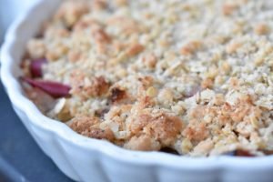 Æblecrumble i airfryer - crumble æblekage
