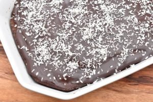 Banan brownie - nem chokoladekage med banan
