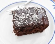 Banan brownie - nem chokoladekage med banan