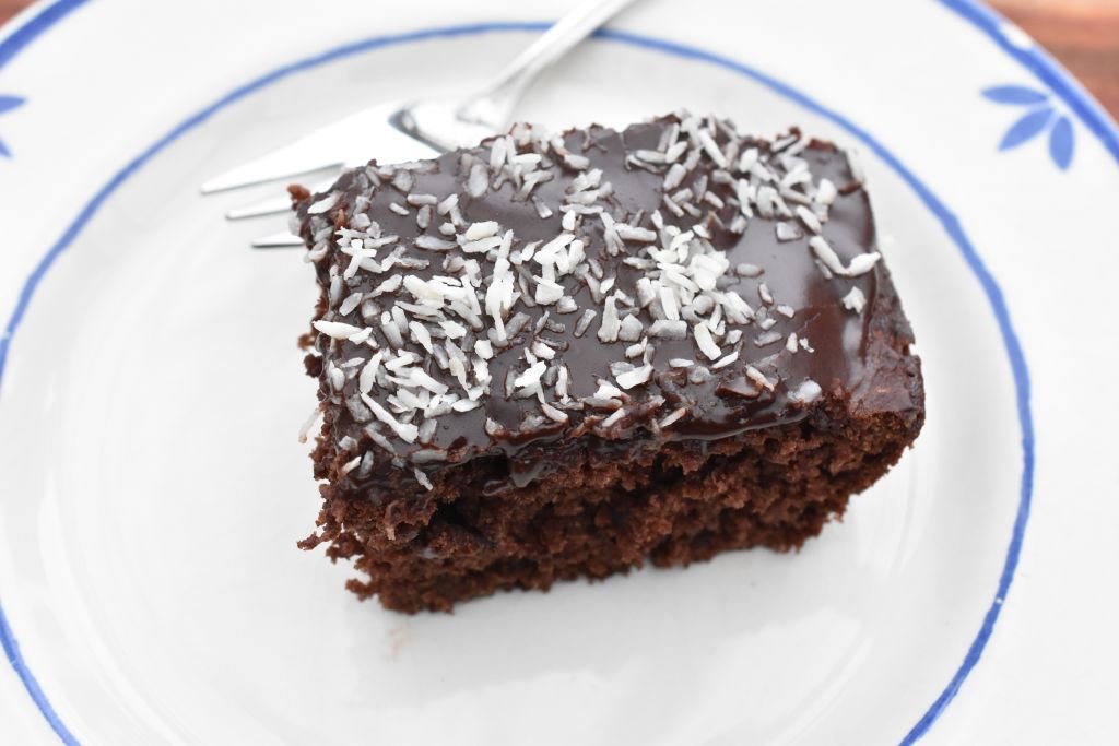 Banan brownie - nem chokoladekage med banan