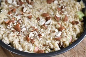 Rabarber crumble i airfryer - opskrift