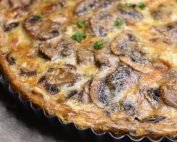 Champignontærte - nem opskrift på tærte med champignon