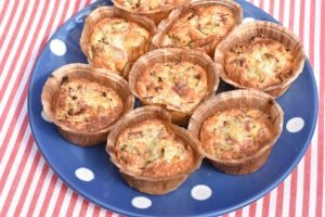 Rabarbermuffins i airfryer - svampede muffins