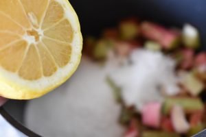 Rabarberlemonade opskrift - pink lemonade drink med rabarber