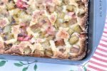Frangipane tærte med rabarber - rabarbertærte med mandelcreme