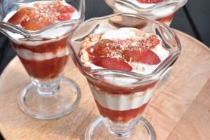 Trifli med mirabeller - nem opskrift på mirabelle dessert