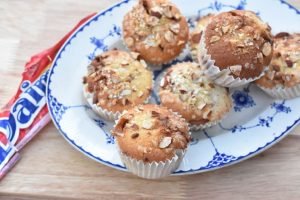 Daim muffins - nem muffin opskrift med Daim chokolade